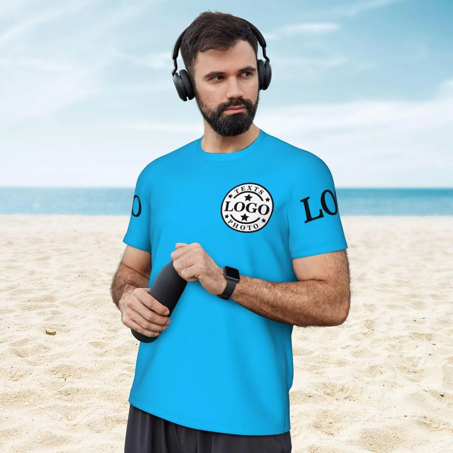 Custom T Shirts for Men Custom Tshirts Unisex Add Text Logo Photo Personalized Tshirts Customized T Shirts Front Back
