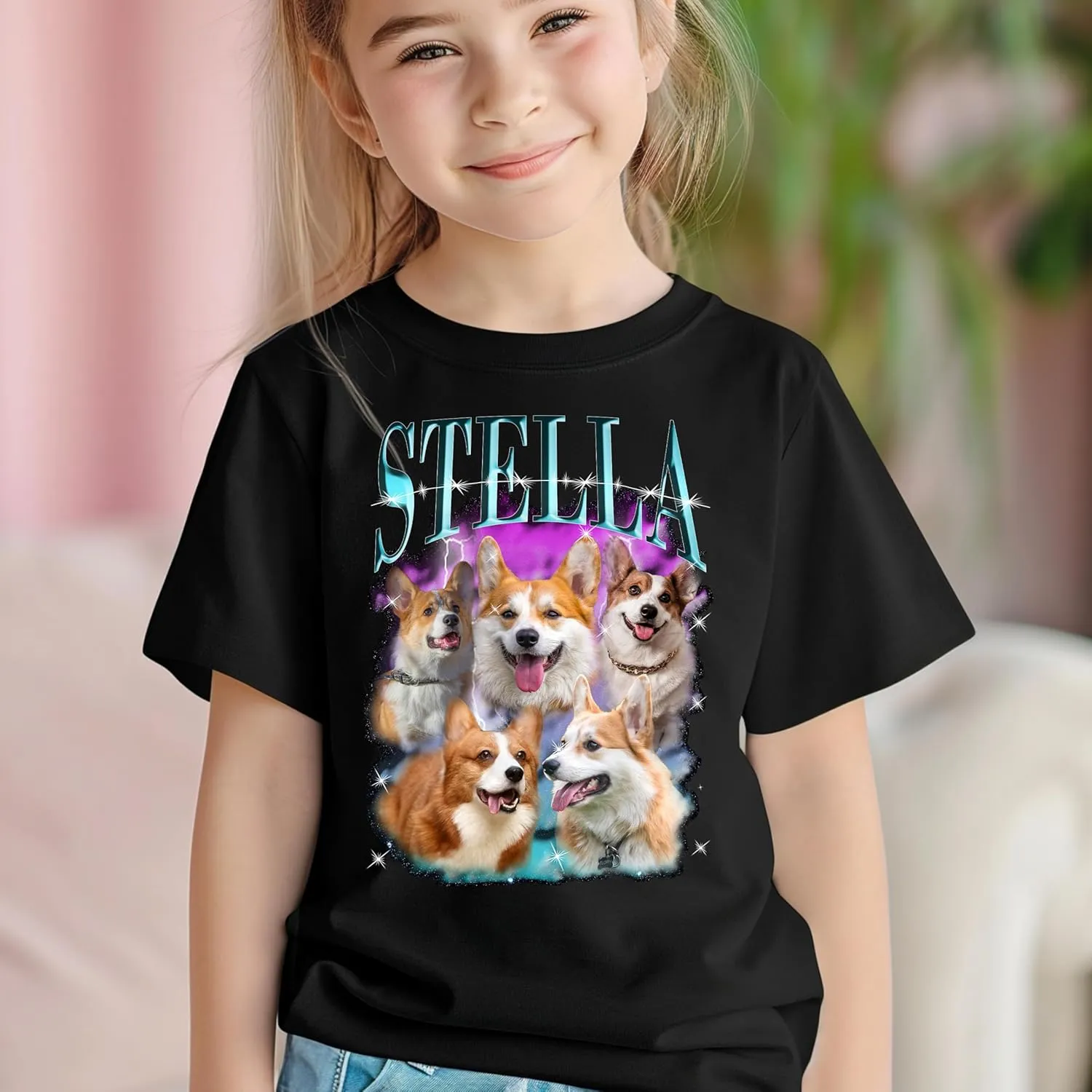 Custom Your Own Toodler T-Shirt, Bootleg Rap Tee, Personalized Gifts for Couple Shirts,Your Custom Photo and Text T Shirt, Including Graphic Tee and Dog Shirts, Insert Your Design Shirt