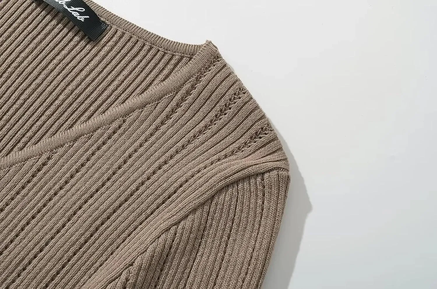 efvandoloe Spring Autumn Two Way Zipper Cardigans Women Knitted Slim Flare Sleeve Solid Color Sweaters