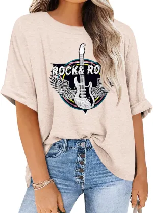 IN'VOLAND Oversized T-Shirt Basic Loose Tee Tops Short Sleeve Crew Neck Shirts Casual Soft Blouse