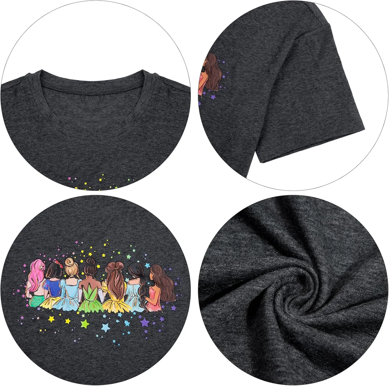 UNIQUEONE Magical Shirt for Women: Magic Kingdom Tshirt Princess Shirt Family Vacation Trip Tee
