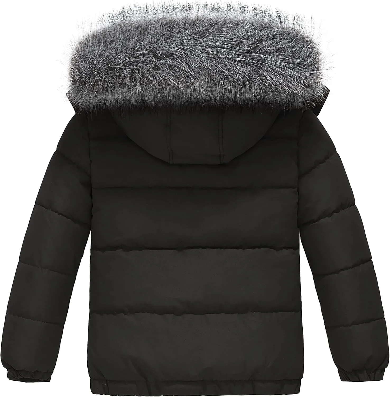 wantdo Boys' Winter Coat Waterproof Puffer Coat Warm Fleece Jacket
