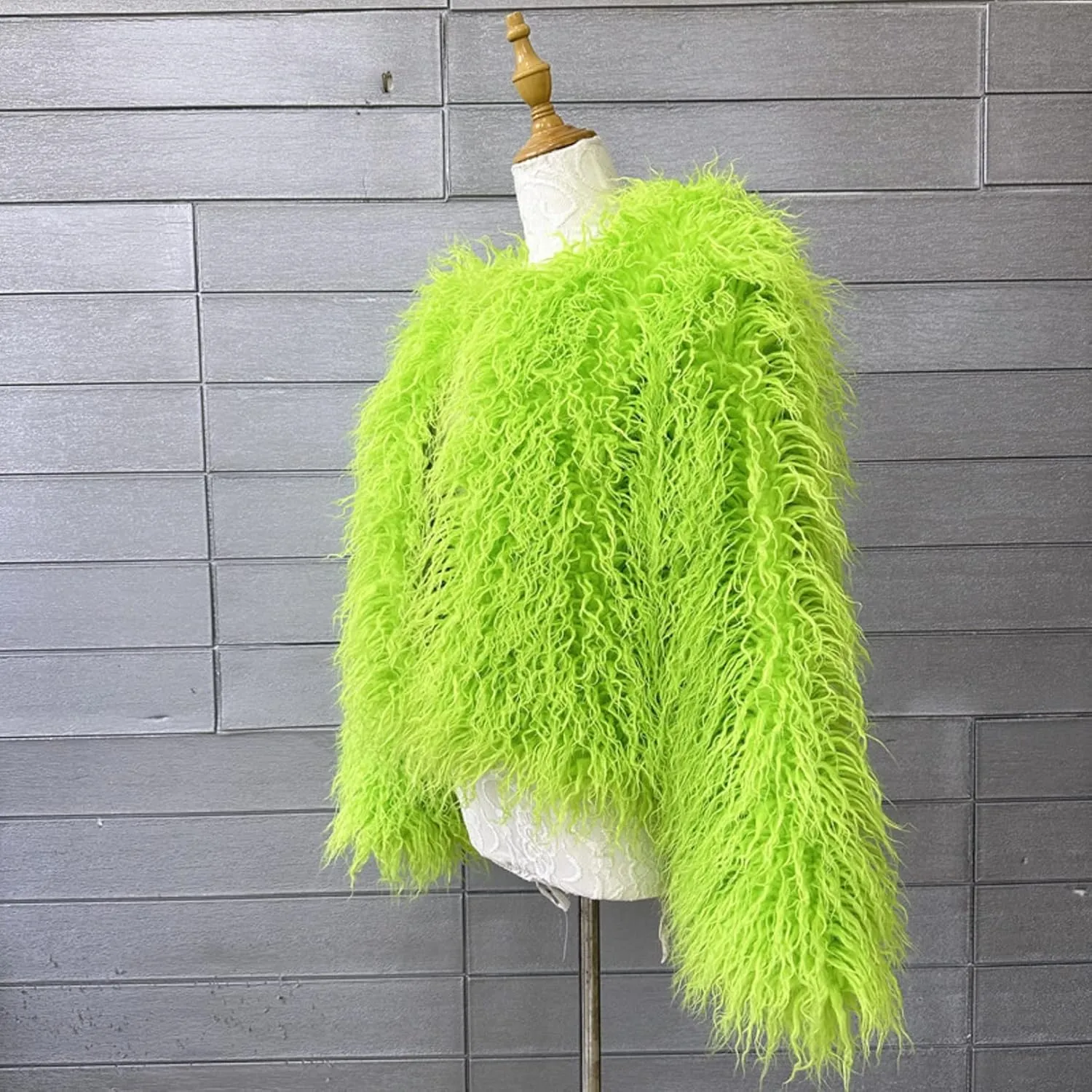 Winter Fluffy Faux Fur Coat Women's Shaggy Jacket Long Sleeve Outwear