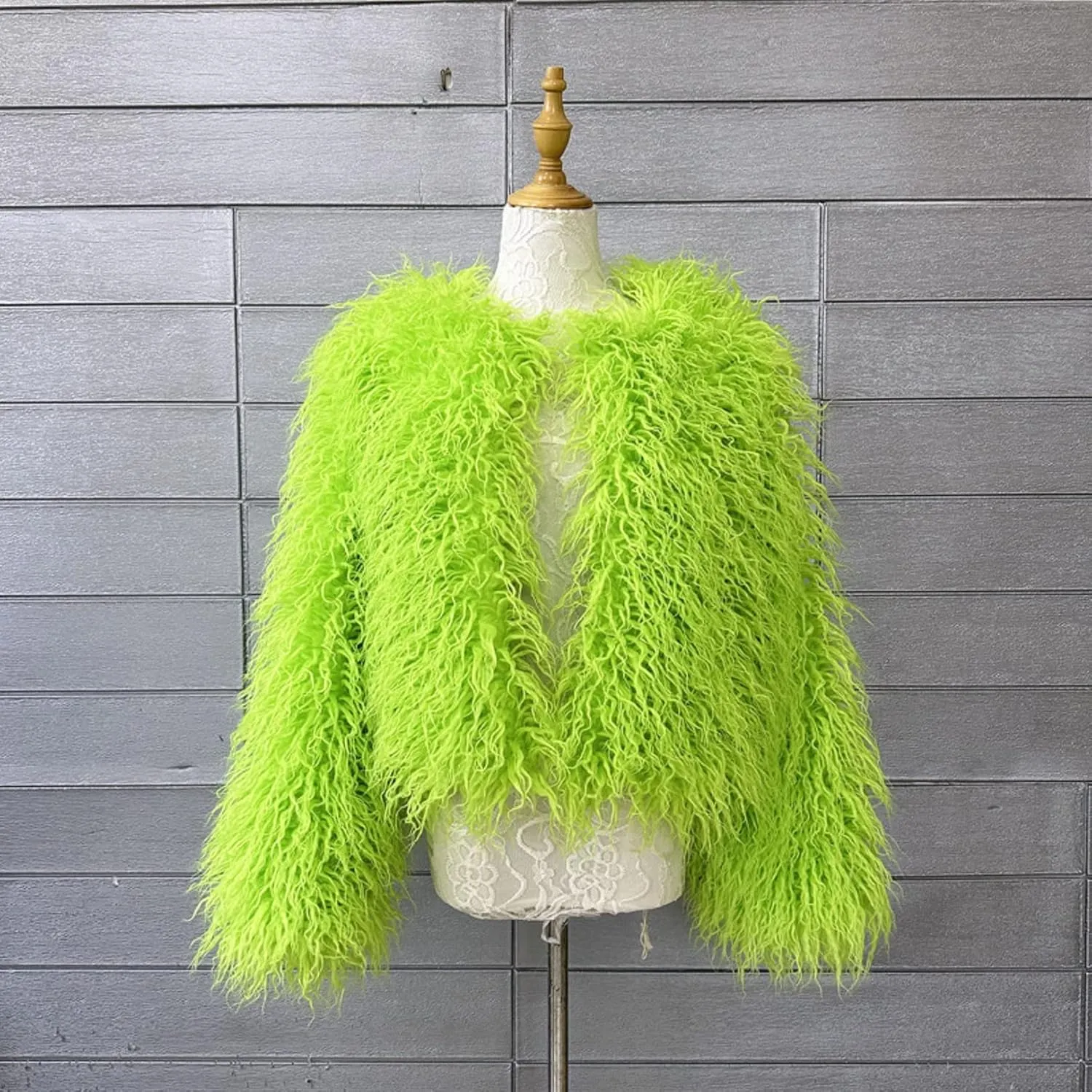 Winter Fluffy Faux Fur Coat Women's Shaggy Jacket Long Sleeve Outwear
