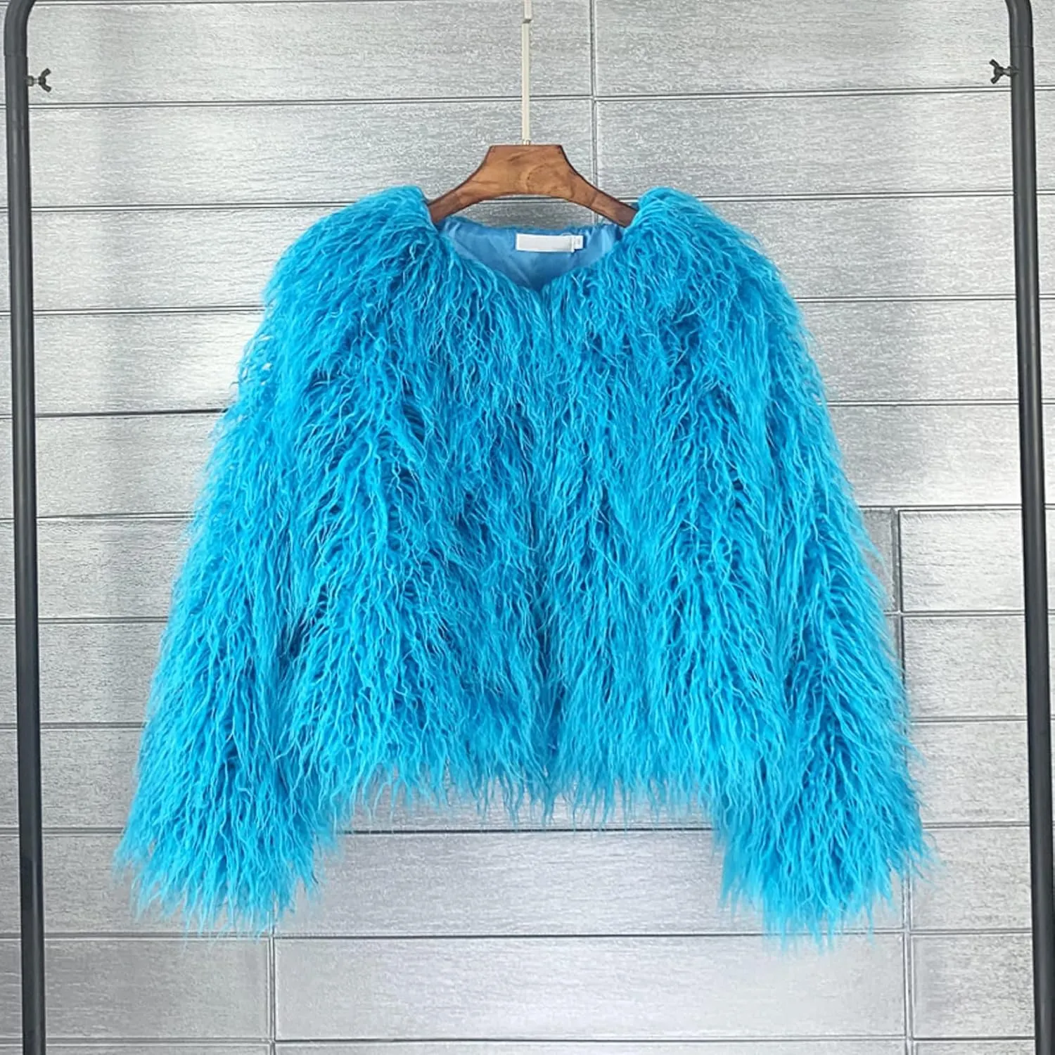 Winter Fluffy Faux Fur Coat Women's Shaggy Jacket Long Sleeve Outwear