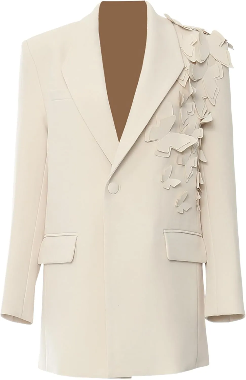Women Butterfly Over Size Elegant Blazer Lapel Long Sleeve Coat Fashion Spring Autumn Suit Jackets
