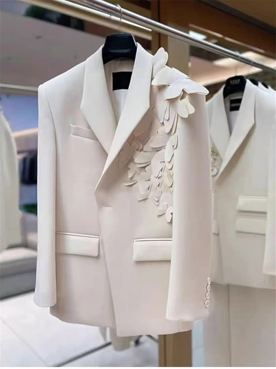 Women Butterfly Over Size Elegant Blazer Lapel Long Sleeve Coat Fashion Spring Autumn Suit Jackets