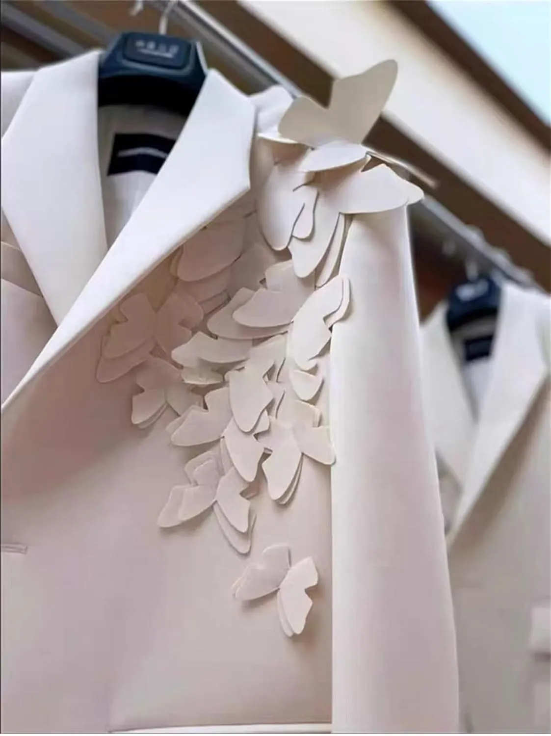 Women Butterfly Over Size Elegant Blazer Lapel Long Sleeve Coat Fashion Spring Autumn Suit Jackets